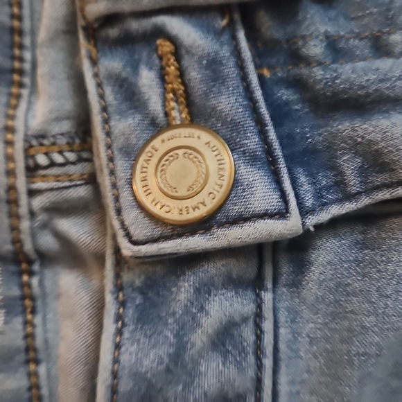 AUTHENTIC American Heritage Denim Light Wash Stretch Jeans size 5 Inseam 27 ' - Picture 3 of 5